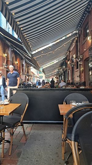 Terrace seats at Funghi E Tartufo in Melbourne