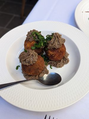 Mushroom Riceball at Funghi E Tartufo in Melbourne