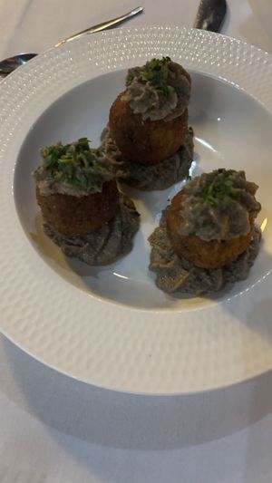 Mushroom arancini delicious   at Funghi E Tartufo in Melbourne