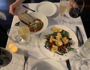 Polpette & calamari   at Funghi E Tartufo in Melbourne