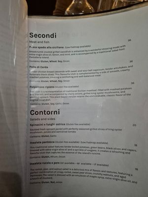 Menu Nov 2025 at Funghi E Tartufo in Melbourne