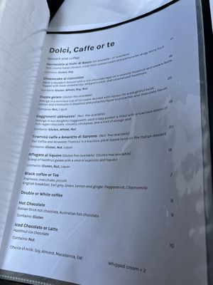 Dessert and coffee ☕️   at Funghi E Tartufo in Melbourne