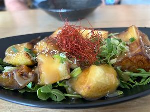 Sticky eggplant 🍆   at Shimbashi in Northcote