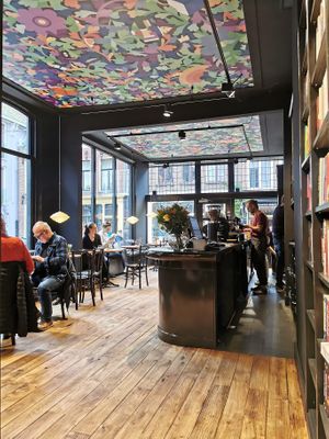 Koffiestation interior at Koffiestation Books & Coffee in Groningen