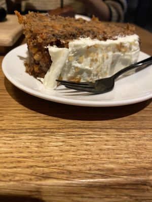 Carrot cake (vegan)  at Koffiestation Books & Coffee in Groningen
