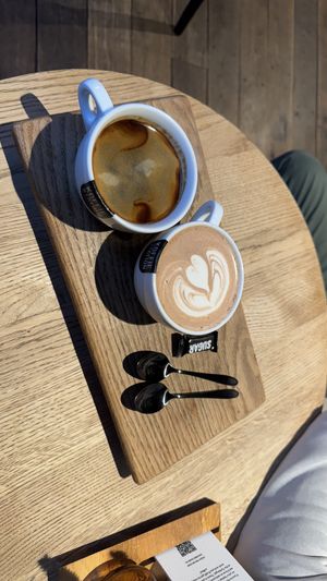 Vegan basic chocolate milk with oatmilk  at Koffiestation Books & Coffee in Groningen