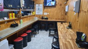 interior of location - seating at Gimmyeonjang in Busan