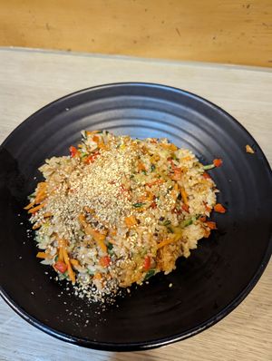 Veggie fried rice at Gimmyeonjang in Busan