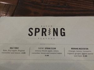 Some healthy vegan beverages at First Watch in Naples