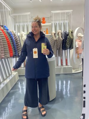 Cute but I needed a larger size!  at Save The Duck in Kowloon