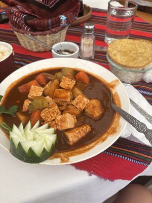 Pepián with Tofu  at Las Chinitas in Panajachel