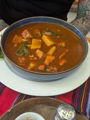 Tempeh Pepián at Las Chinitas in Panajachel
