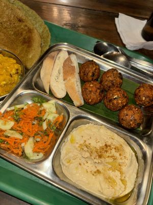 South indian falafel   at Cantine Indienne in Palolem
