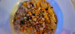 Feb 11, 2023, Vegan Butternut Squash Risotto  at Mirbeau Inn & Spa in Skaneateles