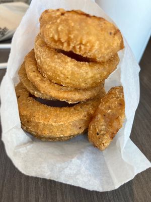Onion rings at Odd Burger in Hamilton