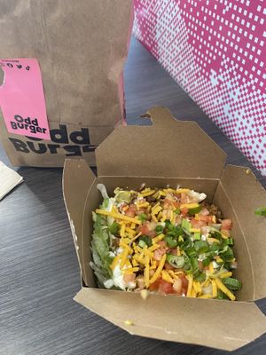 Taco salad  at Odd Burger in Hamilton