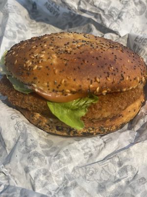 Crispy ChickUn Burger  at Odd Burger in Hamilton