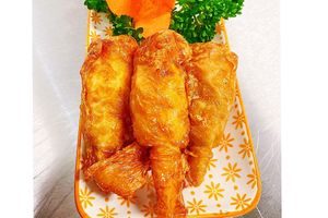 Vegan chicken drumsticks  at Vegan Green Kitchen in Manchester