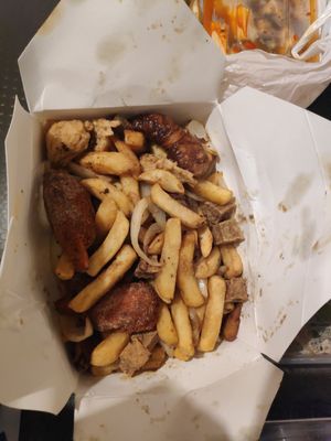 Salt and pepper mixed starter at Vegan Green Kitchen in Manchester