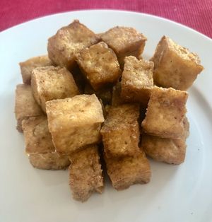 Salt and pepper tofu  at Vegan Green Kitchen in Manchester