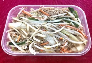 Chow mein   at Vegan Green Kitchen in Manchester