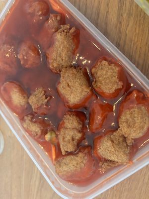 Sweet and sour chkn  at Vegan Green Kitchen in Manchester