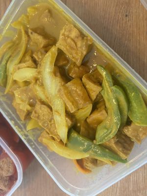 Tofu satay  at Vegan Green Kitchen in Manchester