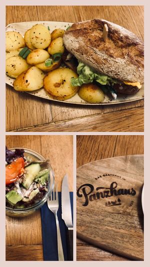 Der vegane Panzburger  #Veganuary at Das Gasthaus Im Panzhaus in Greimerath