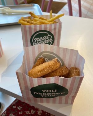 Nuggets & fries  at Neat - Victoria in South West London