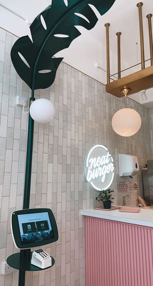 inside counter   at Neat - Victoria in South West London