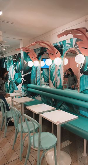 inside seating  at Neat - Victoria in South West London