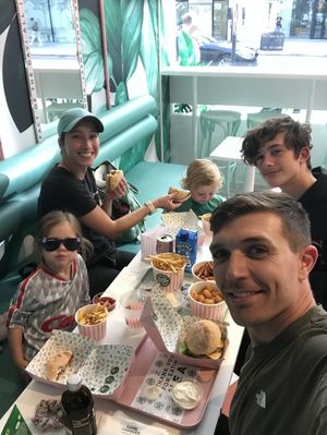 Family meal  at Neat - Victoria in South West London