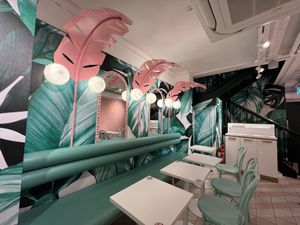 Downstairs seating   at Neat - Victoria in South West London