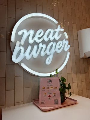 Neat burger  at Neat - Victoria in South West London