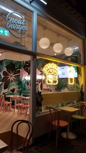 Outside at Neat - Victoria in South West London