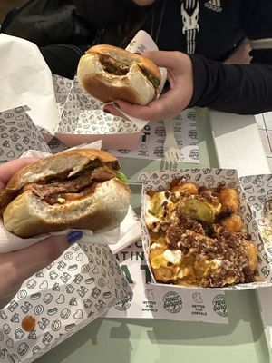 Neat Burgers and Loaded Tots (very spicy! 🔥)  at Neat - Victoria in South West London