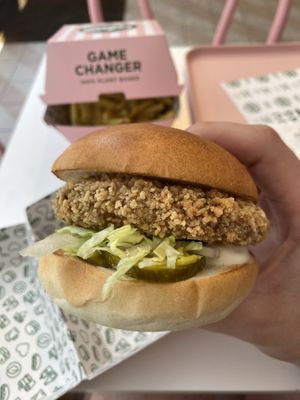 Crispy Chick’n Burger  at Neat - Victoria in South West London