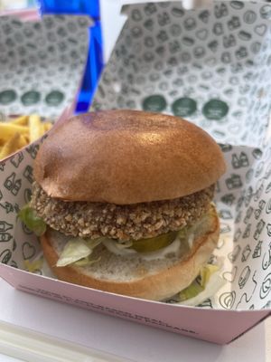 Crispy Chick’n Burger  at Neat - Victoria in South West London