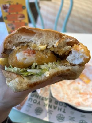 Fish and chip butty   at Neat - Victoria in South West London