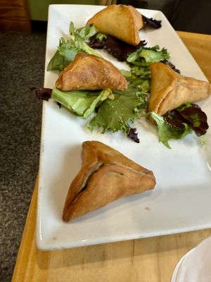 Spinach pies with no cheese  at Sticks and Stones in Walpole