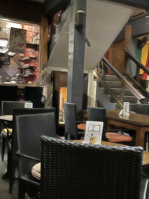 Seating area   at Bamboo Bar and Restaurant in Gianyar