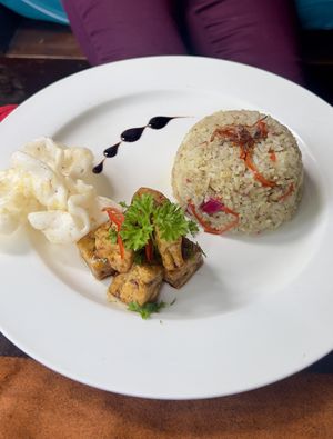 Nadi Sambal Mātah (without egg)  at Bamboo Bar and Restaurant in Gianyar