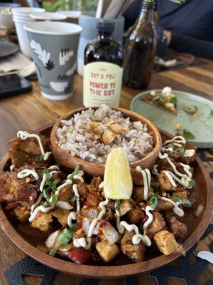Tofu Sisig  at Luces Living in Balanga