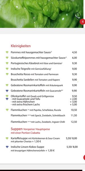 Menu 1 at Spandau Projekt in Hannover