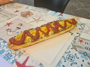 Their vegan polish pizza at De Bono Coffee Shop in Valletta