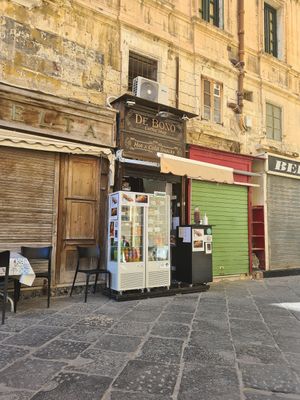 The place. It's tiny as you can see but there's outdoor seating. at De Bono Coffee Shop in Valletta