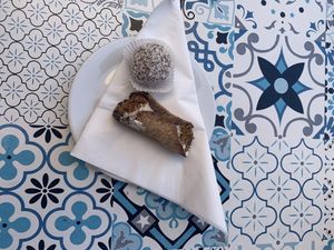 Energy ball and vegan cannelloni   at De Bono Coffee Shop in Valletta