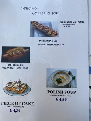   at De Bono Coffee Shop in Valletta