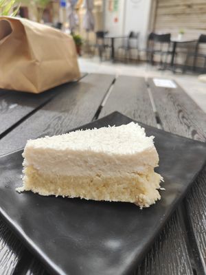 Rafaello vegan cake at De Bono Coffee Shop in Valletta