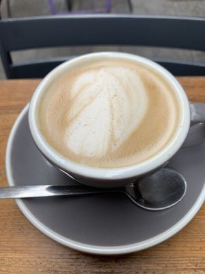 Cortado con leche de avena  at LUWAK in Gran Canaria